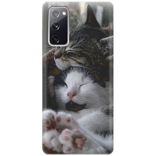 фото Силиконовый чехол на samsung galaxy s20 fe / самсунг с20 фе с принтом "отдыхающие котики" gosso
