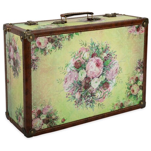 Gamma DBQ-01 шкатулка декоративная чемоданчик 39 х 27 х 14 см №016 Букет