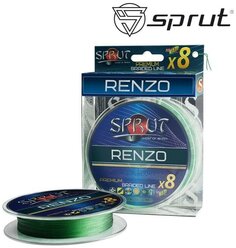 Леска плетеная Sprut Renzo Soft Premium X 8 Dark Green 0.12 95м