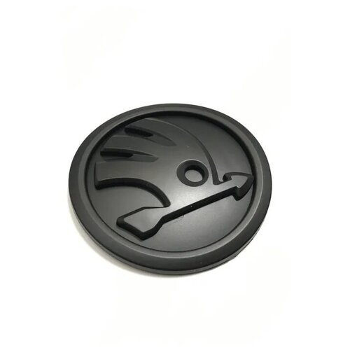 Эмблема капота и крышки багажника Skoda 89 мм черный 1000₽