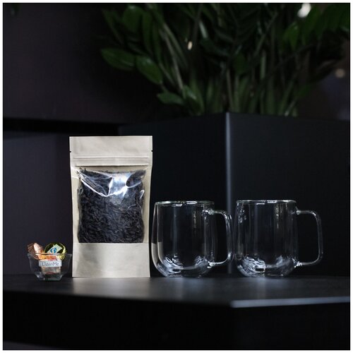 Набор чайный ЛiСТ (LIS50163) Чай Да Хун Пао / Da Hong Pao 34 гр, Кружки стеклянные 