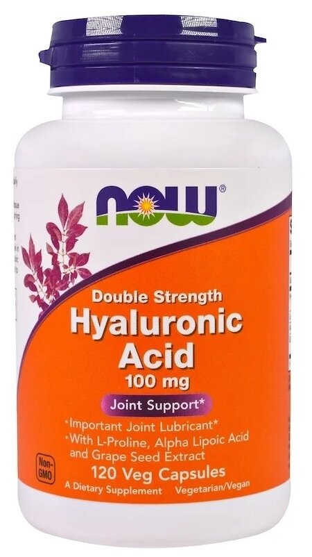 Hyaluronic Acid капс., 100 мг, 110 г, 120 шт.