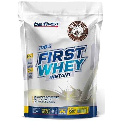 Протеин Be First Whey instant 900 грамм Шоколадное мороженое be first first whey instant 900г банановое мороженное