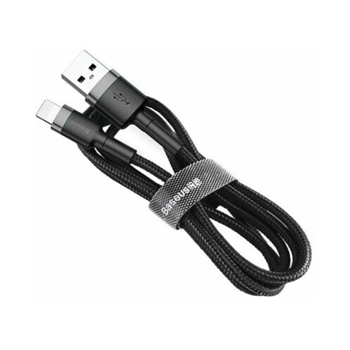 Кабель Baseus Cafule Cable for iP USB - Lightning 2м 1.5A (black and gray) кабель baseus cafule usb lightning calklf черный красный