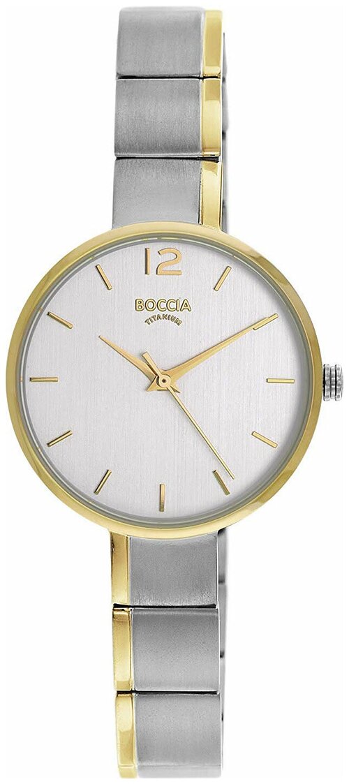 Наручные часы BOCCIA Circle-Oval 3308-02, золотой, серебряный