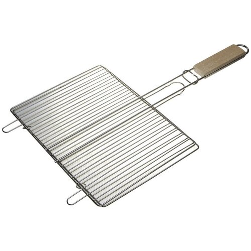 Плоская решетка-гриль GRINDA Barbecue 300х225 мм ,нержавеющая сталь 424733