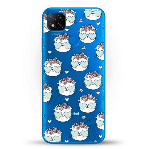 фото Силиконовый чехол узор из котов на xiaomi redmi 9c andy & paul