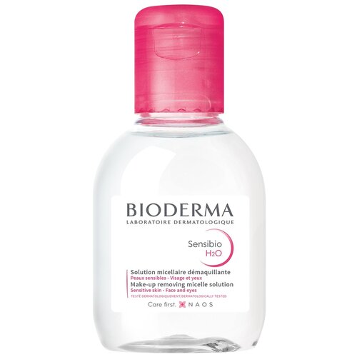 Bioderma мицеллярная вода Sensibio H2O, 100 мл набор для лица sensibio маска sensibio mask 75мл мицеллярный раствор sensibio н2о solution micellaire 100мл