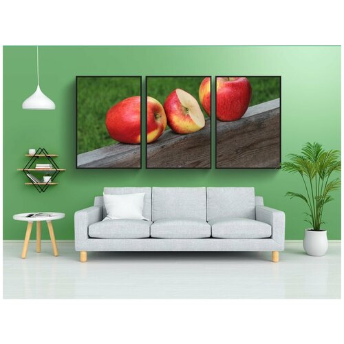 фото Набор модулных постеров для интерьера "фрукты, сад, яблоки" 60x90 см. в тубусе, без рамки lotsprints