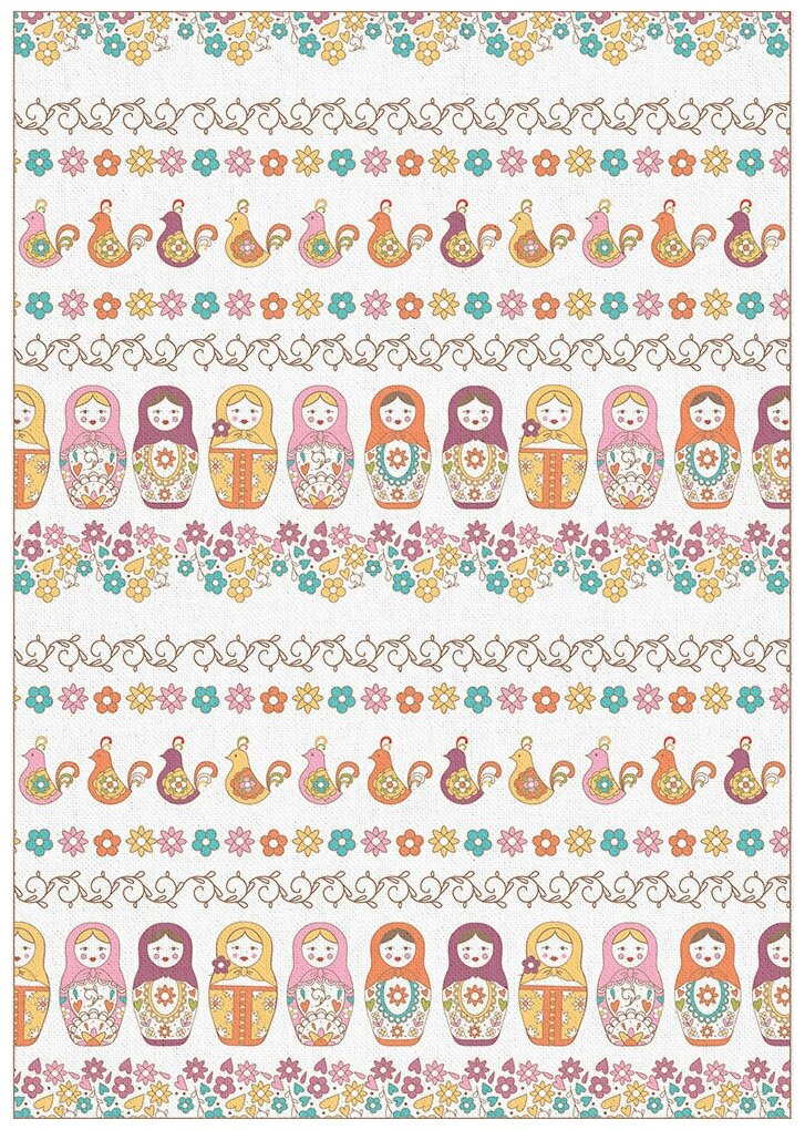 фото Ткани фасованные PEPPY (A - O) для пэчворка крошки-матрёшки фасовка 50 x 55 см 146±5 г/кв. м 100% хлопок КМ-08 белый