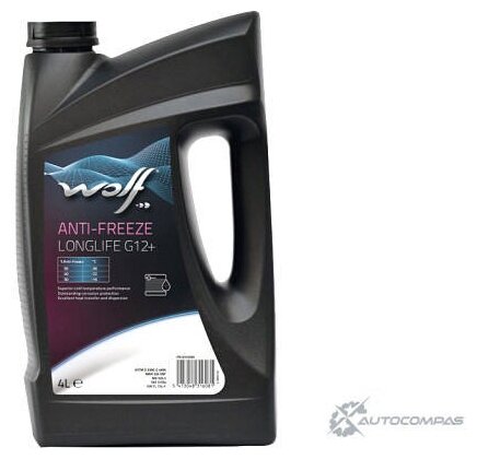 Антифриз anti-freeze longlife g12+ 4l, wolf, 8316081