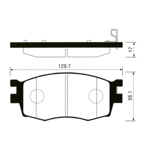 Дисковые тормозные колодки передние SANGSIN BRAKE SP1186 для Kia Rio (4 шт.)