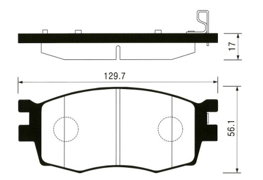 Дисковые тормозные колодки передние SANGSIN BRAKE SP1186 (4 шт.)