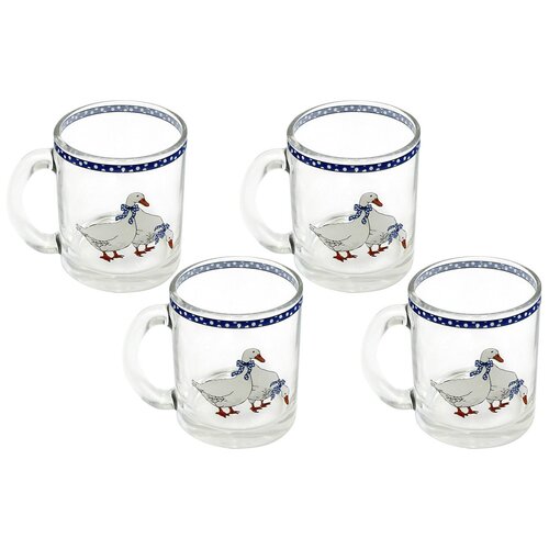 Кружка чайная NaturePan Гуси набор из 4х шт 300мл 1155₽
