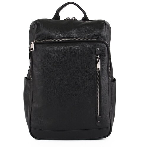 фото Рюкзак мужской городской из натуральной кожи, черный bristan wero