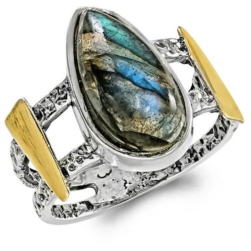 Кольцо из серебра SADAF 925 пробы с лабрадором (лабрадорит) М-1419ла