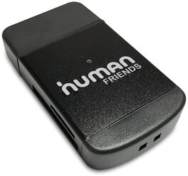 Карт-ридер CBR Human Friends Speed Rate Multi black. 4 слота, поддержка карт: Micro MS (M2), microSD, T-flash, SD, MMC, SDHC, DV, MS, MS Pro, MS Pro D