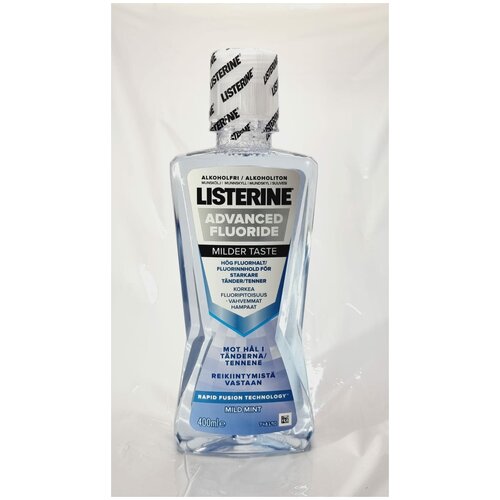 Listerine Advanced Fluoride Milder Taste жидкость для полоскания рта 400 мл listerine mouthwash total care milder taste fluoride miswak extract 16 9 fl oz 500 ml