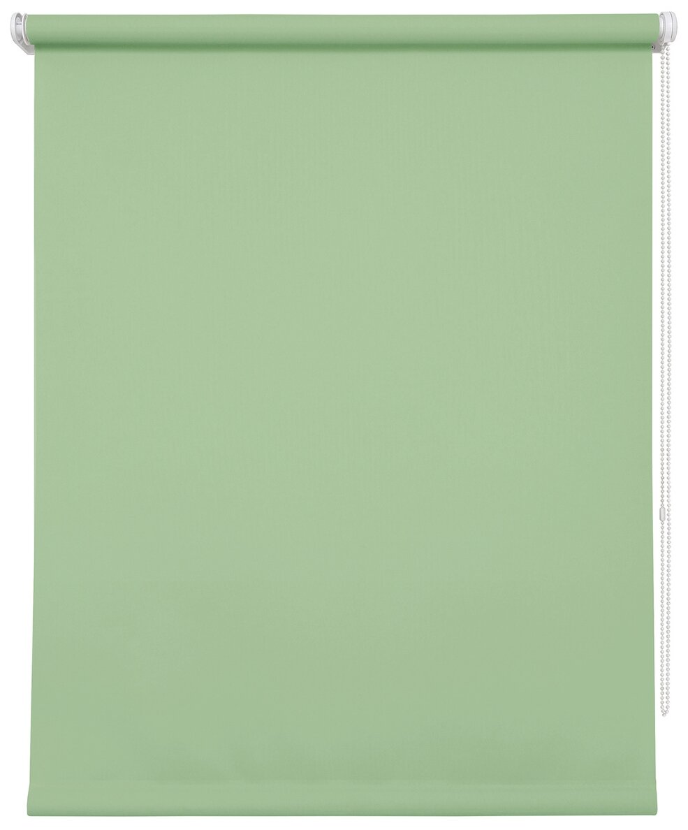 Рулонная штора 067х175 Плайн светло-зеленый - фотография № 3