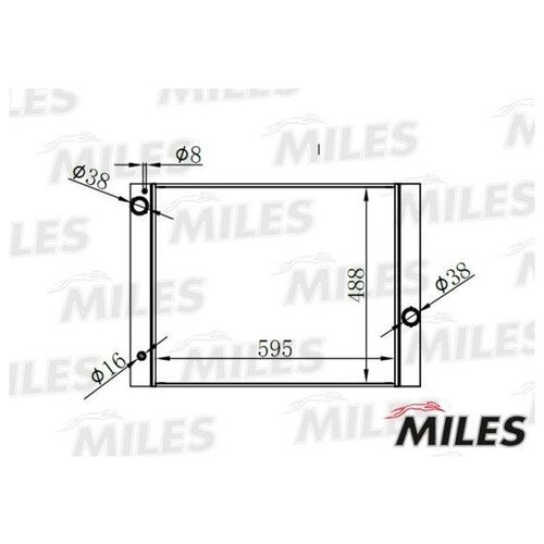 Радиатор bmw e60 2.0-3.0 02-, miles, acrb116