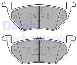 Дисковые тормозные колодки задние DELPHI LP2158 для Ford Maverick, Mazda Tribute (4 шт.)