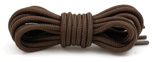 Круглые плетеные шнурки 120см - Коричневый