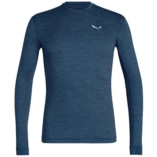 Футболка с длинным рукавом для активного отдыха взрослая Salewa Puez Melange Dry M L/S Tee Java Blue Melange (EUR:XL)