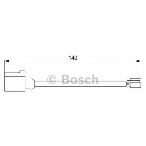 Датчик износа торм.колодок зад.[140mm] 1 шт, BOSCH, 1987474566