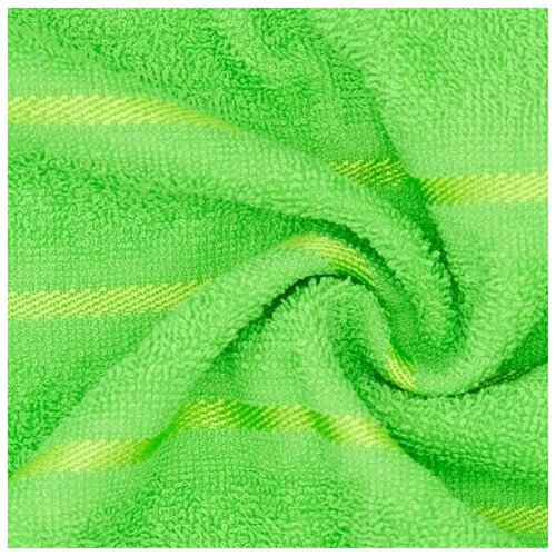 Полотенце махровое 70*130 Перфект, цвет зеленое яблоко, 380г/м хл 100%