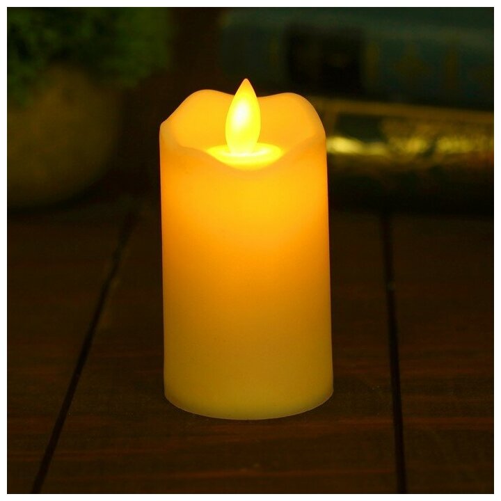 Свеча светодиодная «Пламя», горит жёлтым, цвета микс - фотография № 4