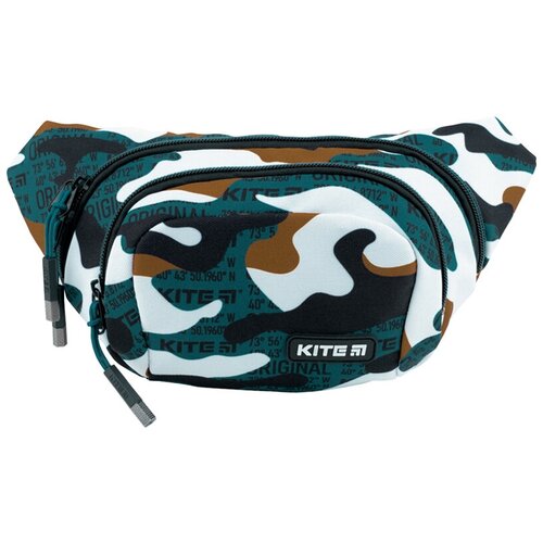 фото Сумка-бананка молодежная kite, 30*12*5см, 1 отд., мужcк., камуфляж