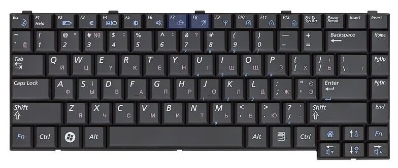 Клавиатура iQZiP для ноутбука Samsung R510 R560 R60 R70 P510 P560 черная 1607₽