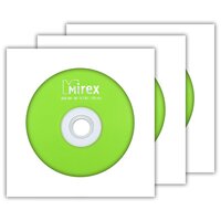 Перезаписываемый диск DVD-RW 4,7Gb 4x Mirex в бумажном конверте с окном, 3 шт.