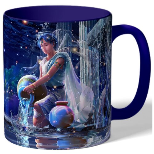 фото Кружка с рисунком знак зодиака водолей drabs