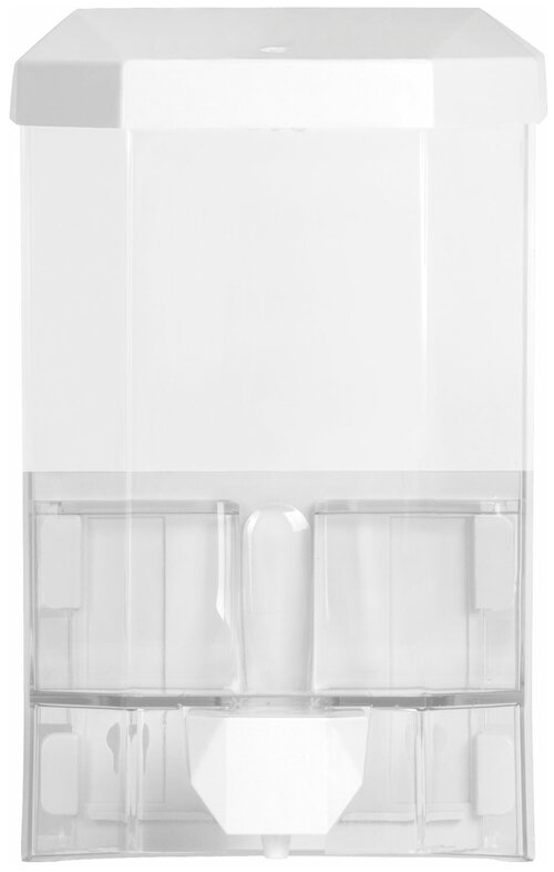 Дозатор  для жидкого мыла Лайма 605773, белый/прозрачный