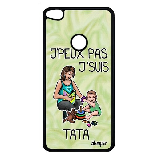 фото Противоударный чехол на телефон // huawei p9 lite 2017 // "не могу - стала тетей!" принт комикс, utaupia, светло-зеленый
