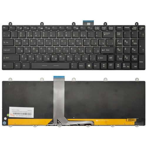Клавиатура для ноутбука MSI GX60 черная с подсветкой 4000₽