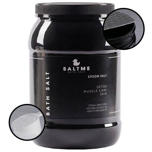 Купить SALTME Английская соль для ванн EPSOM с магнием 3 кг / Соль Эпсома / Сульфат магния 99, 9%/ Соль с магнием / Магниевая соль
