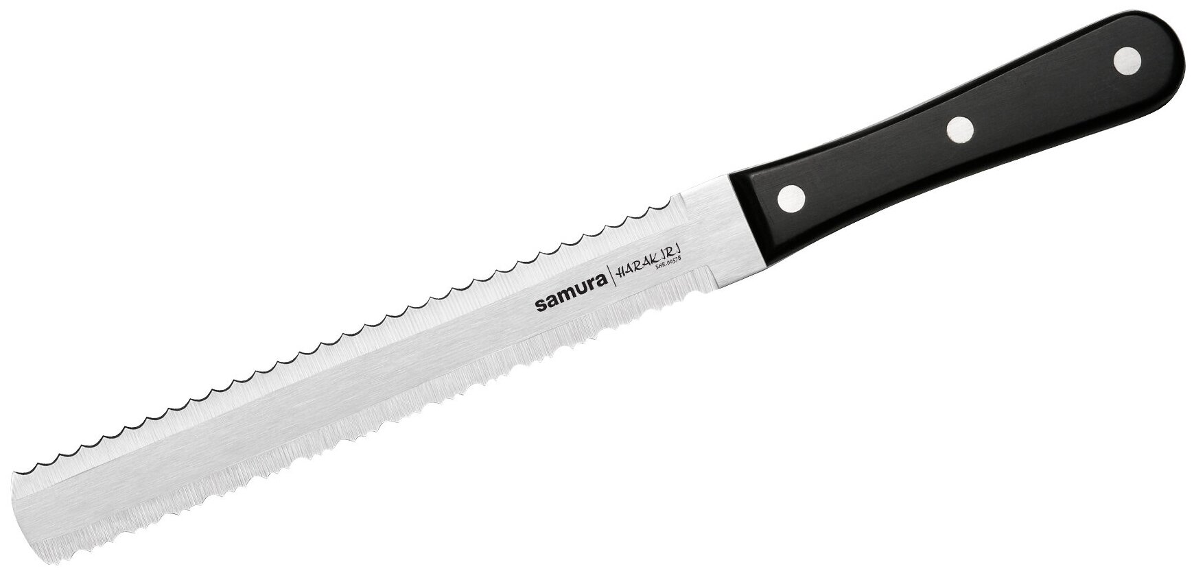 Нож кухонный Samura HARAKIRI, для заморозки и хлеба (SHR-0057B) - фотография № 1