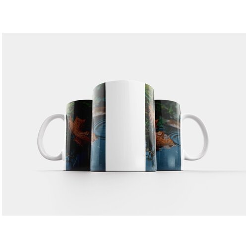 фото Кружка "лист, лужа, дождь" 320 мл lotsprints