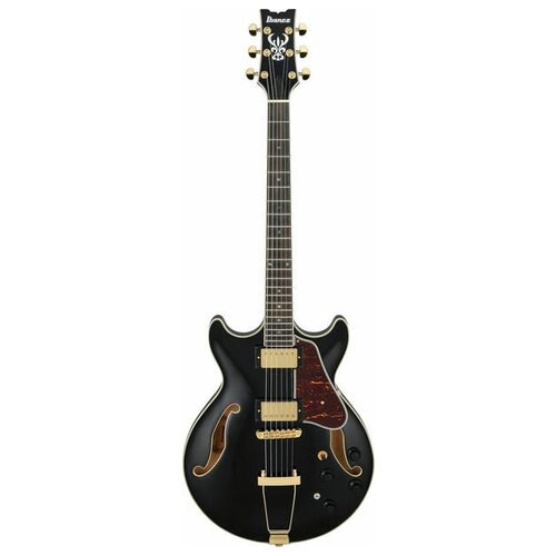 Ibanez AMH90-BK полуакустическая электрогитара burny rsa70 blk полуакустическая электрогитара с кейсом форма корпуса es 335 цвет черный