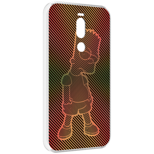 Чехол MyPads Графический-Барт-Симпсон для Meizu X8 задняя-панель-накладка-бампер