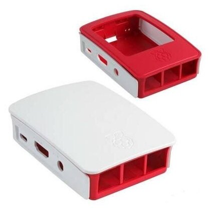 RA129 Корпус ACD Red+White ABS Plastic case for Raspberry Pi 3 RA129 .