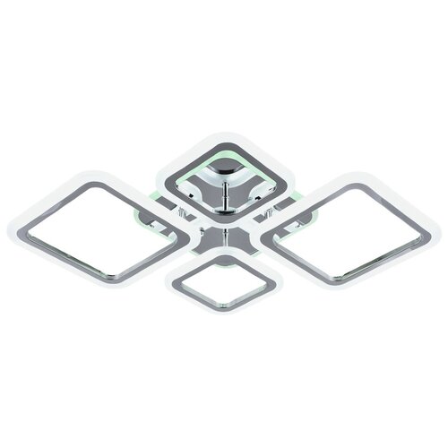 Люстра потолочная светодиодная Семь Огней MAKKENNA SF5009/5C-WT-RGB с пультом, до 15 кв.м, RGB подсветка, LED, 92 Вт