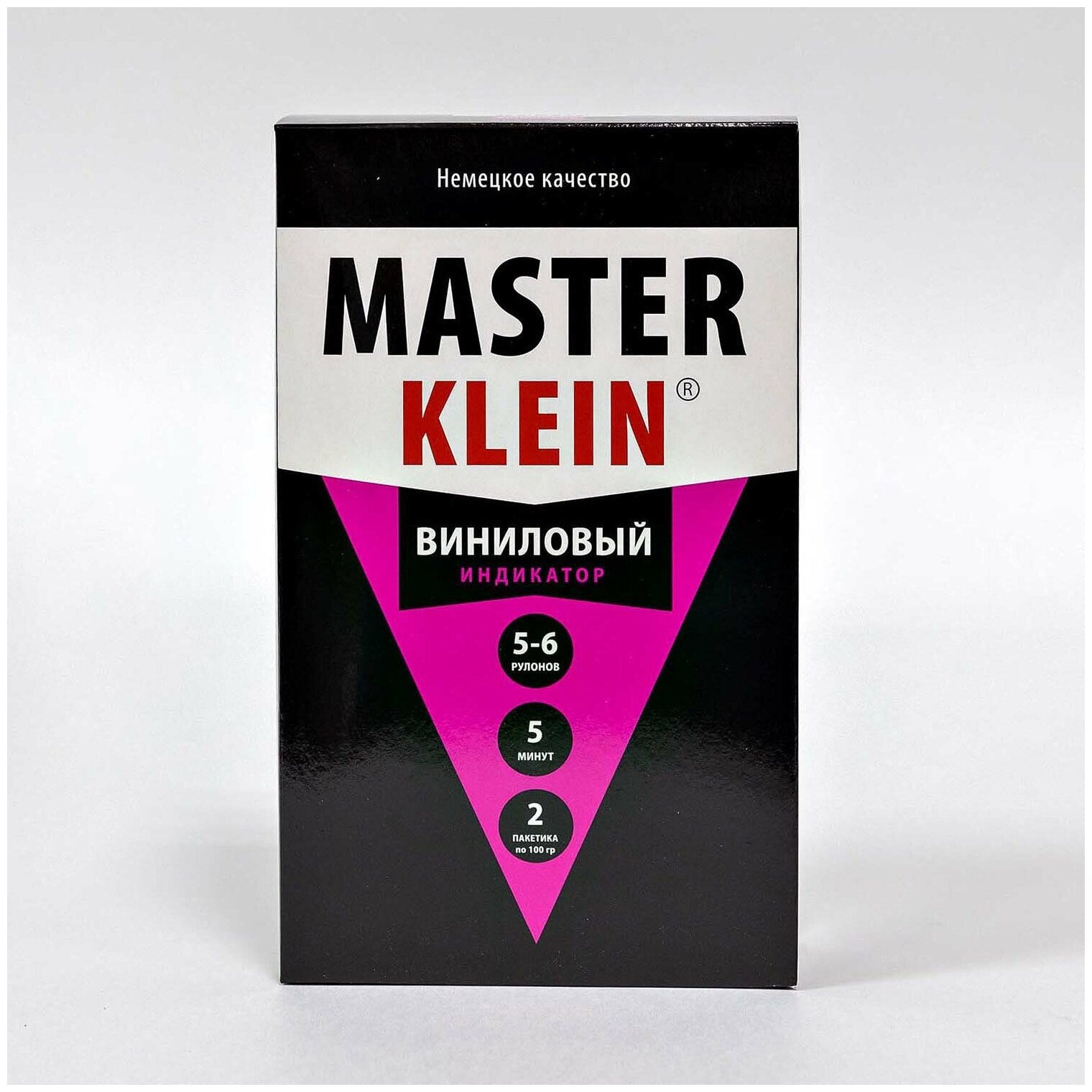 Клей обойный "Master Klein" виниловый индикатор 200гр (6-7рулонов, 30м2) жест. пачка