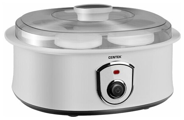 Йогуртница Centek CT-1442 7 стекл. баночек 1баночка = 200мл, прозрачная крышка, LED