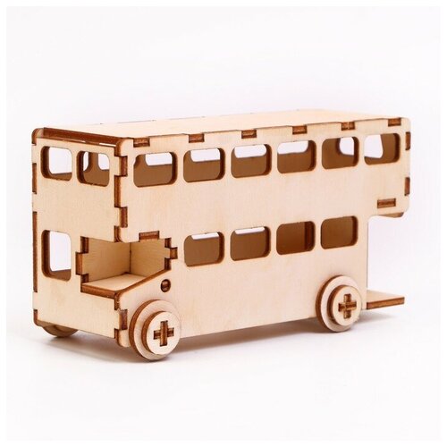 Лесная мастерская Сборная модель-автомобиль «Двухэтажный автобус» сборная модель автомобиль двухэтажный автобус