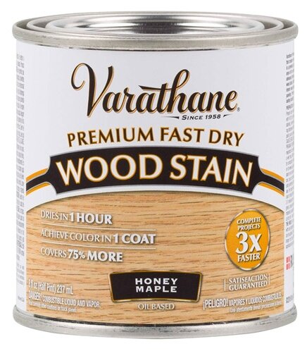 Тонирующее масло Varathane Premium Fast Dry Wood Stain для дерева (Медовый клен,0,236 л.)