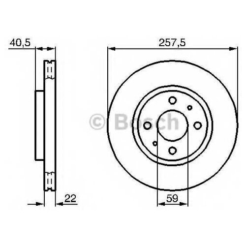 Bosch BOSCH Диск тормозной BOSCH 0986478639 комплект 2 шт