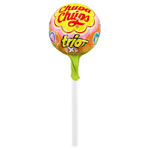 фото Карамель chupa chups xxl trio фруктовая с жевательной резинкой, 29 г 1 шт.